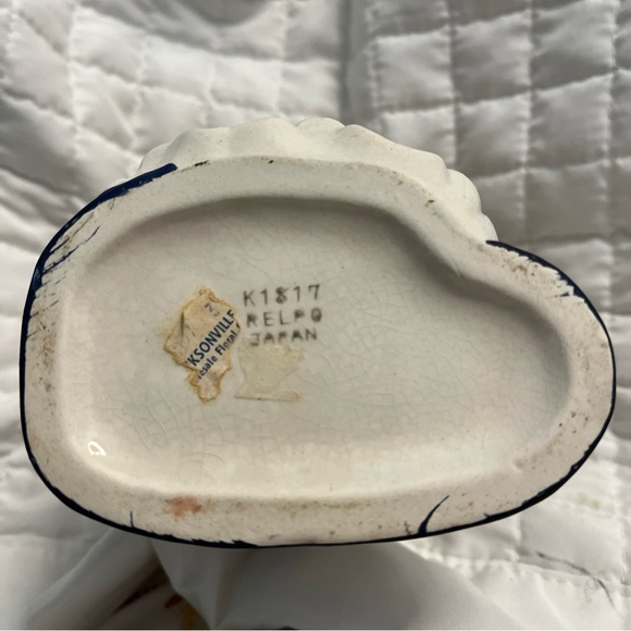 1950s Vintage Relpo Lady Head Vase w/Ruffle Collar - Picture 8 of 8